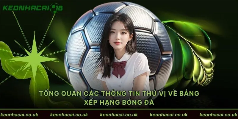 Tổng quan các thông tin thú vị về bảng xếp hạng bóng đá